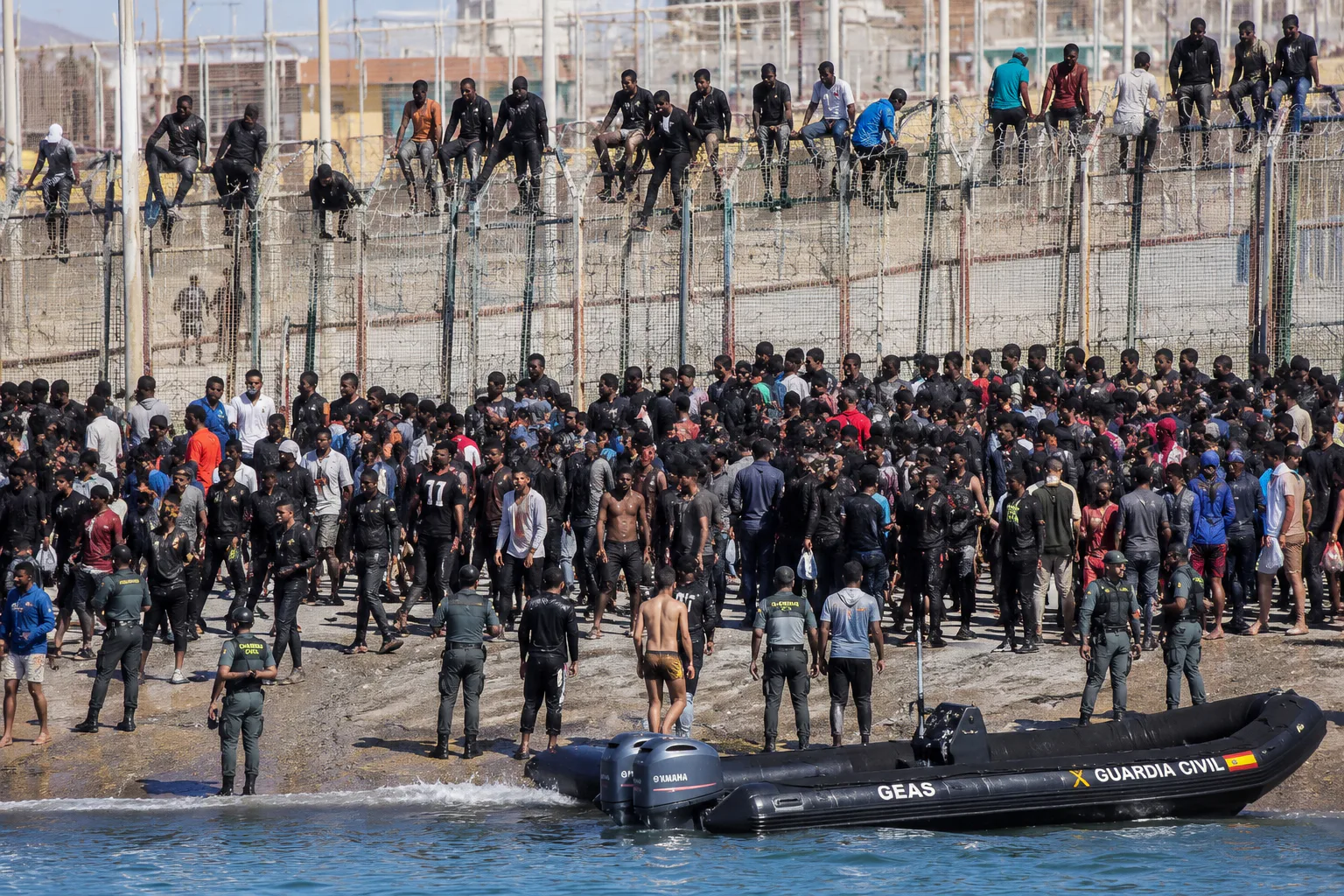 Spain Deploys Military as Migrant Surge Overwhelms Ceuta
