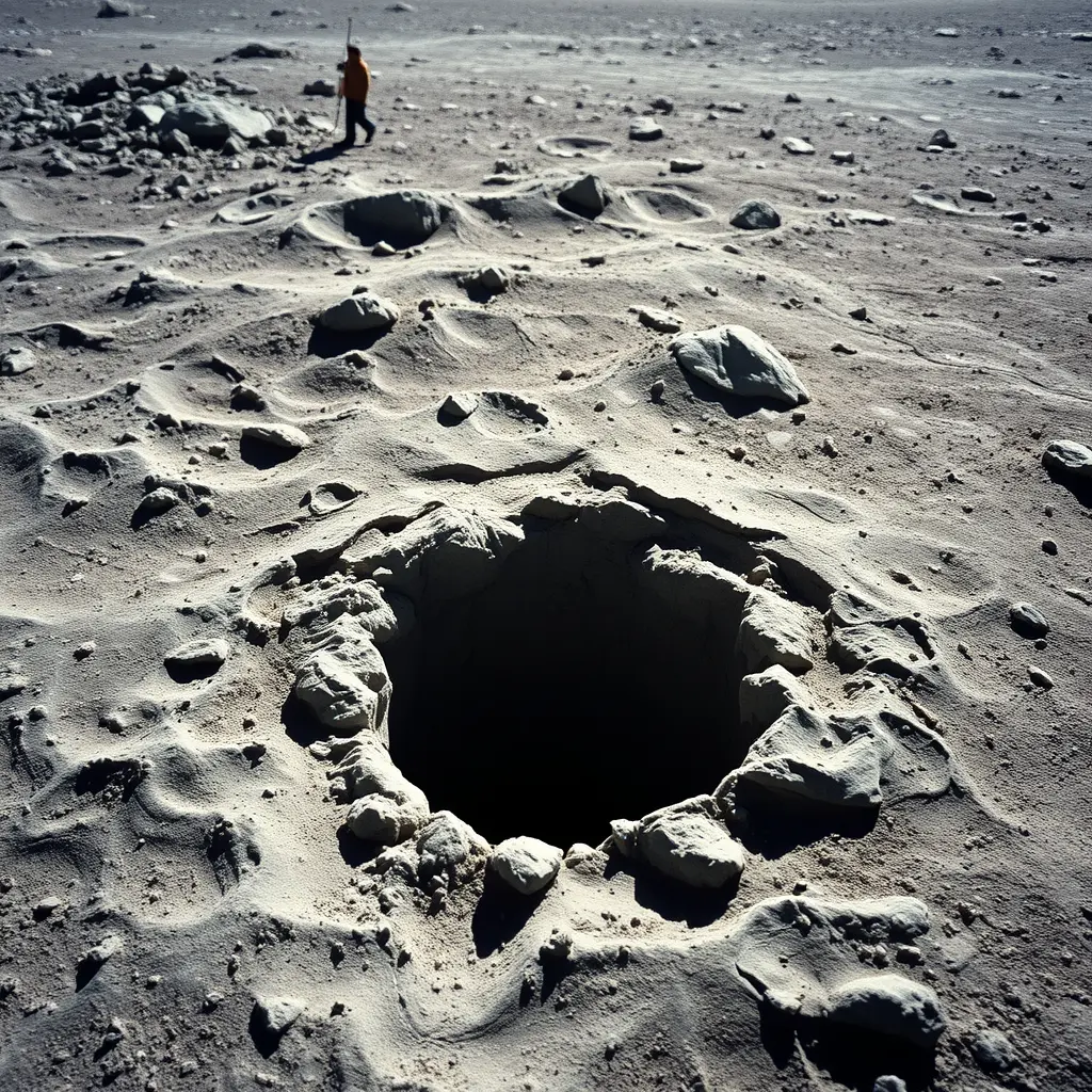 'A rocket crashed into the moon': New images reveal lunar impact site