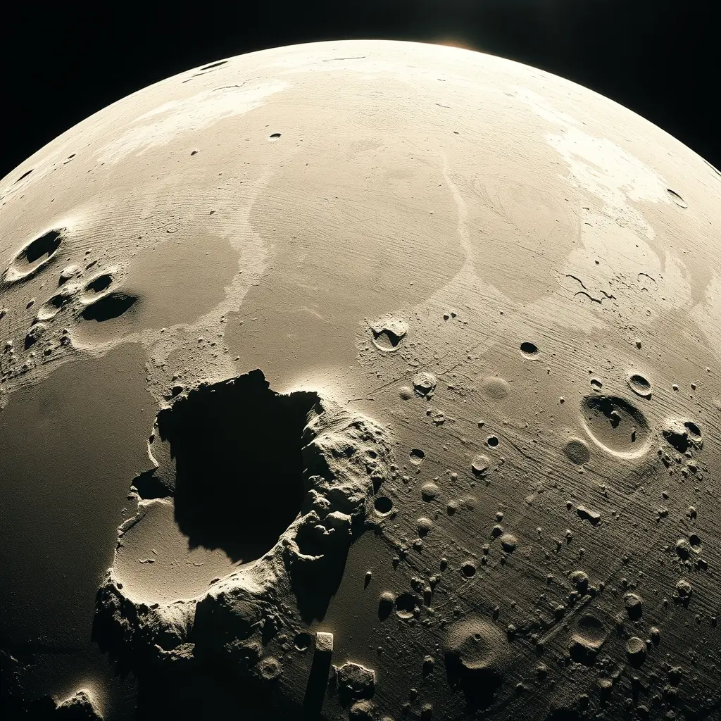 What caused the new crater discovered by NASA on the Moon?