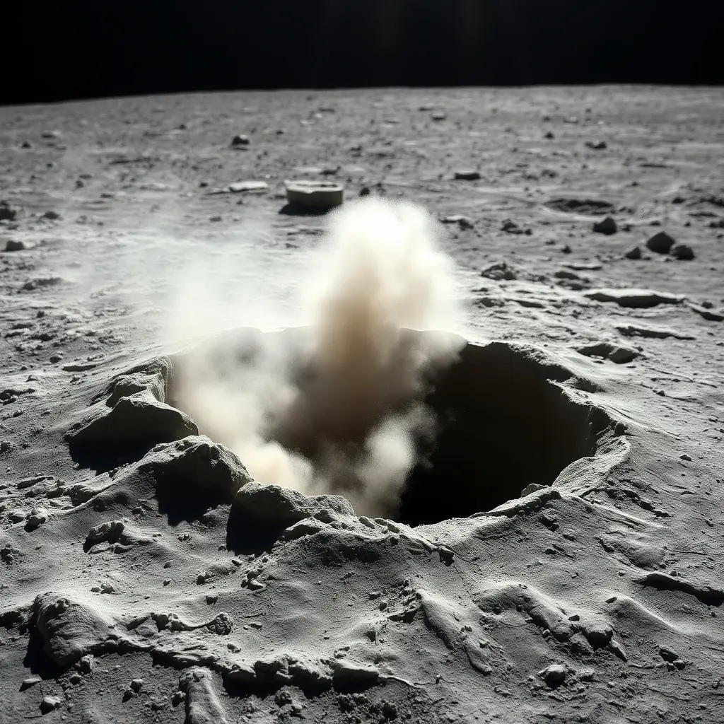 What does a new 1,000-foot moon crater mean for lunar bases?
